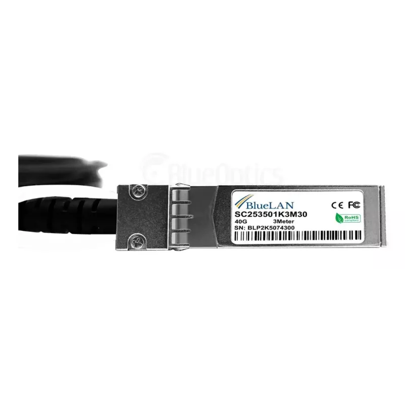 BlueOptics QSFP-4SFP10G-CU5M-HU-BL InfiniBand šviesolaidinis kabelis 5m 4xSFP+ kištukas/kištukas