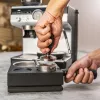 Espreso aparatas KRUPS XP801T pusiau automatinis su įmontuotu malūnėliu, 3 L vandens bakelis, 2 puodelių išpylimas, juoda / nerūdijantis plienas