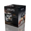 Espreso aparatas KRUPS XP801T pusiau automatinis su įmontuotu malūnėliu, 3 L vandens bakelis, 2 puodelių išpylimas, juoda / nerūdijantis plienas