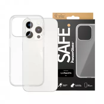 PanzerGlass SAFE. by ® TPU dėklas permatomas iPhone 15 Pro