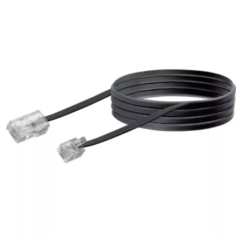 Tinklo kabelis Schwaiger 3,0 m RJ-11 – RJ-45 3 m juodas