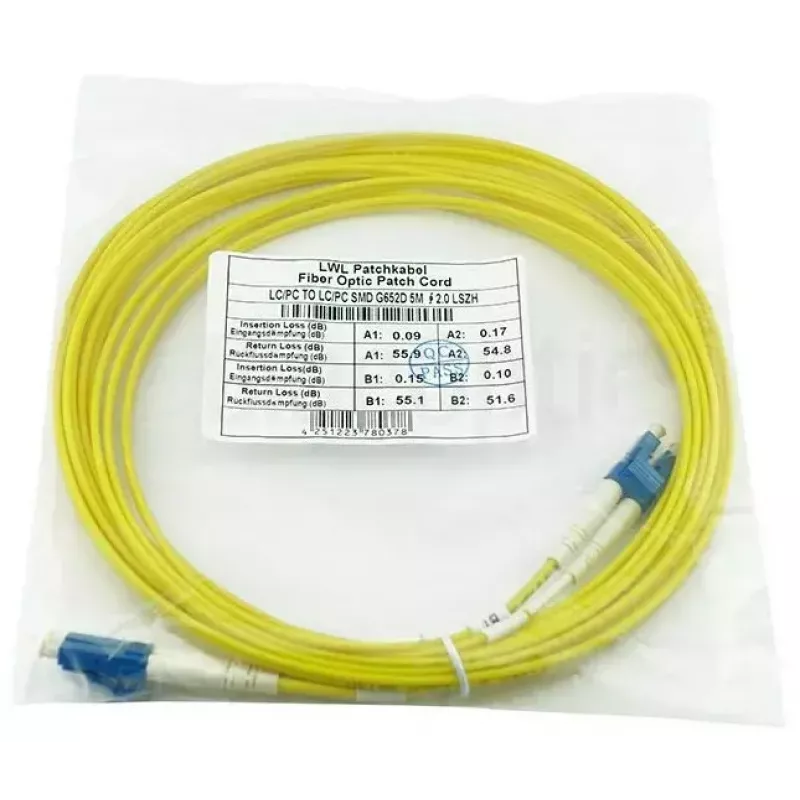 Šviesolaidinis kabelis BlueOptics SFP3131BU2.5MK 2,5 m LC Geltonas