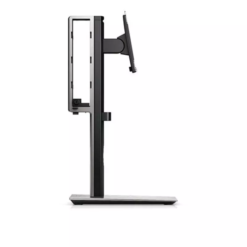 DELL „Micro Form Factor“ daugiafunkcis stovas - MFS18, laisvai pastatomas, 5,7 kg, 48,3 cm (19 colių), 68,6 cm (27 colių), aukščio reguliavimas, juoda, sidabrinė