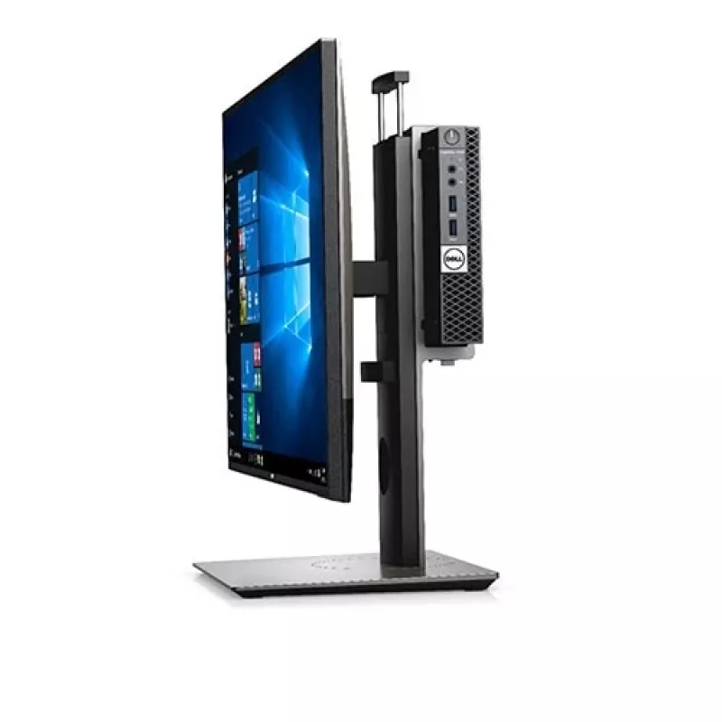 DELL „Micro Form Factor“ daugiafunkcis stovas - MFS18, laisvai pastatomas, 5,7 kg, 48,3 cm (19 colių), 68,6 cm (27 colių), aukščio reguliavimas, juoda, sidabrinė