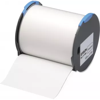 Permatoma juosta 100 mm, skirta „Epson LabelWorks Pro100“ (RC-T1TNA) – 10 cm x 15 m