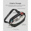 Pečių krepšys Inateck LB03014 — unisex poliesteris 900D, užtrauktukas, 4 L, juodas