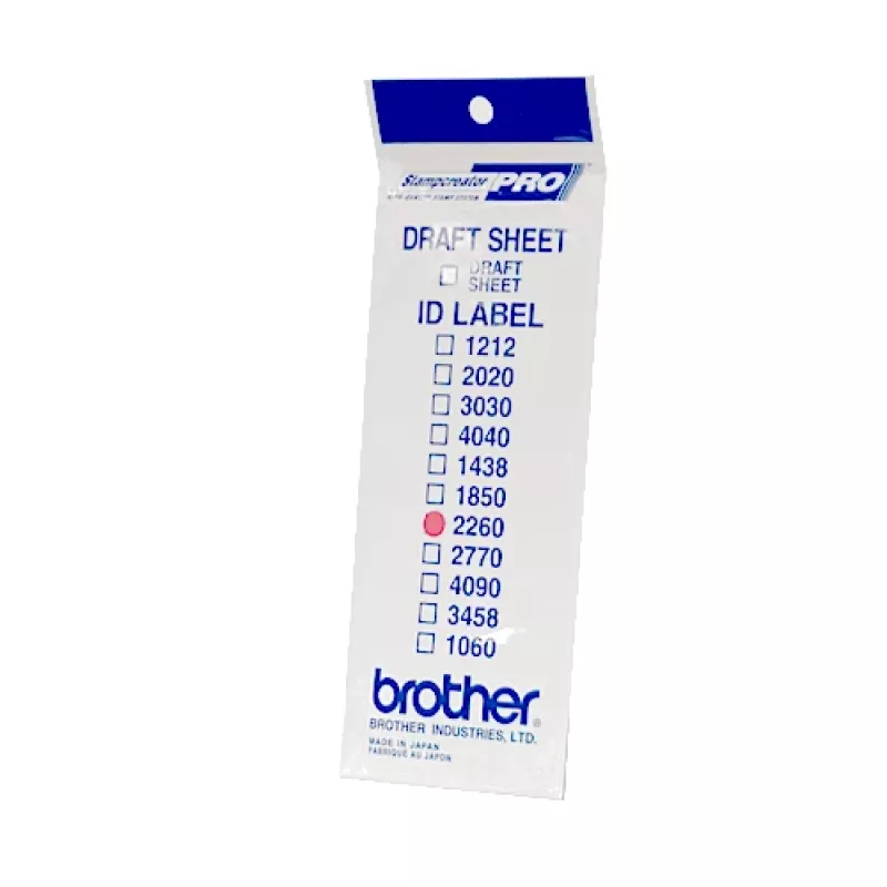 Spausdintuvo etiketės Brother ID2260 12 lapų 22 x 60 mm