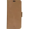 Piniginės tipo dėklas dbramante1928 iPhone 14 Plus Tan 3 kortelių kišenės