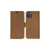 Piniginės tipo dėklas dbramante1928 iPhone 14 Plus Tan 3 kortelių kišenės
