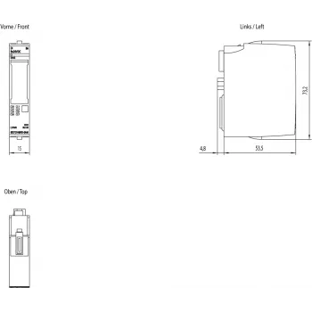 Siemens 6ES7131-6BF01-0AA0 maitinimo adapteris / keitiklis Vidaus Įvairiaspalvis