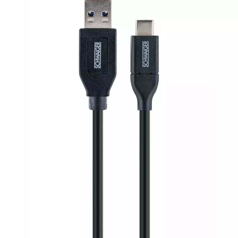 USB laidas Schwaiger LK 050 C USB 3.2 Gen 2 0,5 m USB A USB C juodas