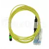 Šviesolaidinis kabelis MPO 4x LC BlueOptics CBL-MPO12-4LC-SMF-10M 10m G.657.A1