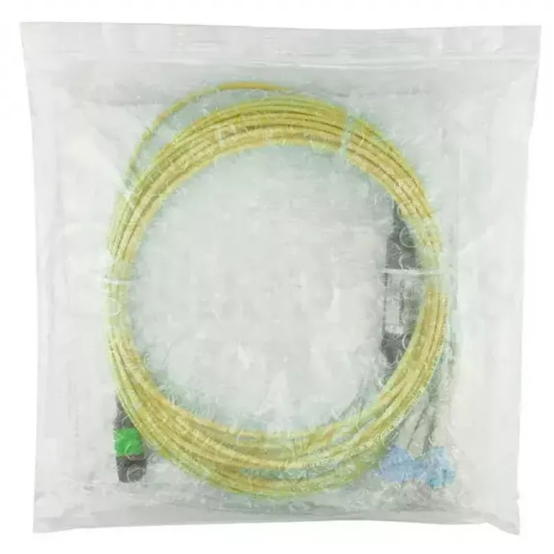 Šviesolaidinis kabelis MPO 4x LC BlueOptics CBL-MPO12-4LC-SMF-10M 10m G.657.A1