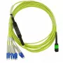 Šviesolaidinis kabelis MPO 4x LC BlueOptics CBL-MPO12-4LC-SMF-10M 10m G.657.A1