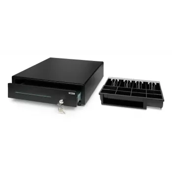 Elektroninis pinigų stalčius Safescan SD-4141, plieninis korpusas, juodas, 410×415×115 mm, komplekte 6 raktai