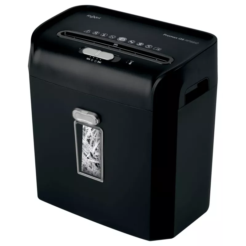 Rexel ProMax RPS812 juostinio pjovimo popieriaus smulkintuvas P2, juostinis smulkinimas, 22 cm, 6 mm, 12 l, 88 lapai, 58 dB