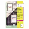 Avery Window Stickers lipnios spausdintuvo etiketės A4 baltos 10 vnt.