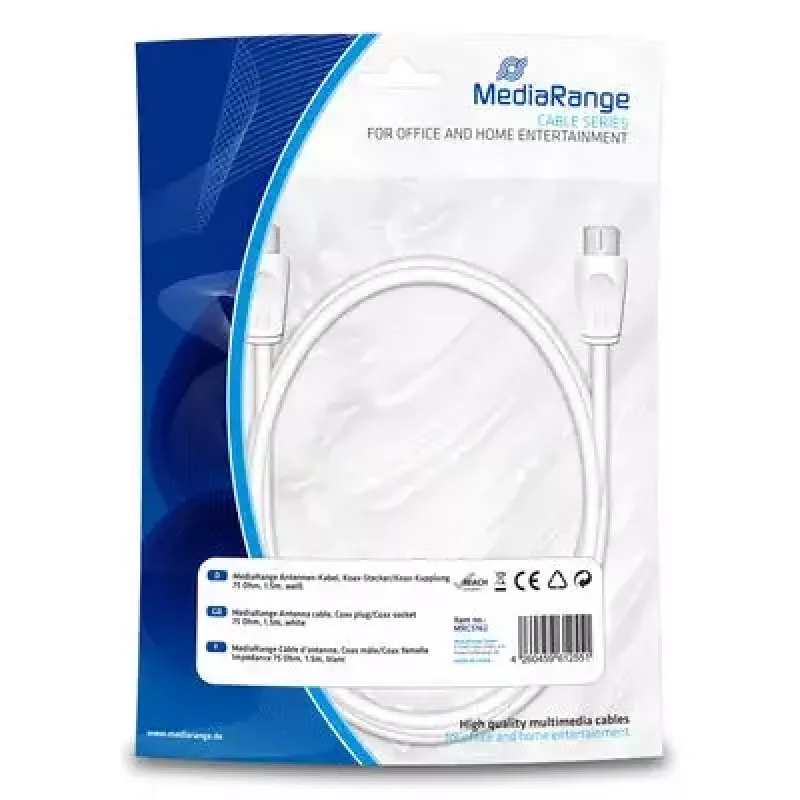 Jungiamasis kabelis MediaRange MRCS162 1,5 m baltas