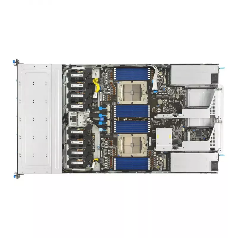 ASUS RS700A-E13-RS12U LGA 6096P Rack (1U) Juoda, Sidabrinė