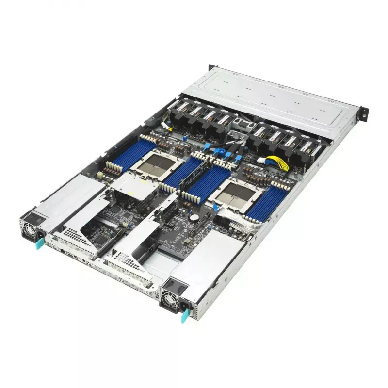 ASUS RS700A-E13-RS12U LGA 6096P Rack (1U) Juoda, Sidabrinė