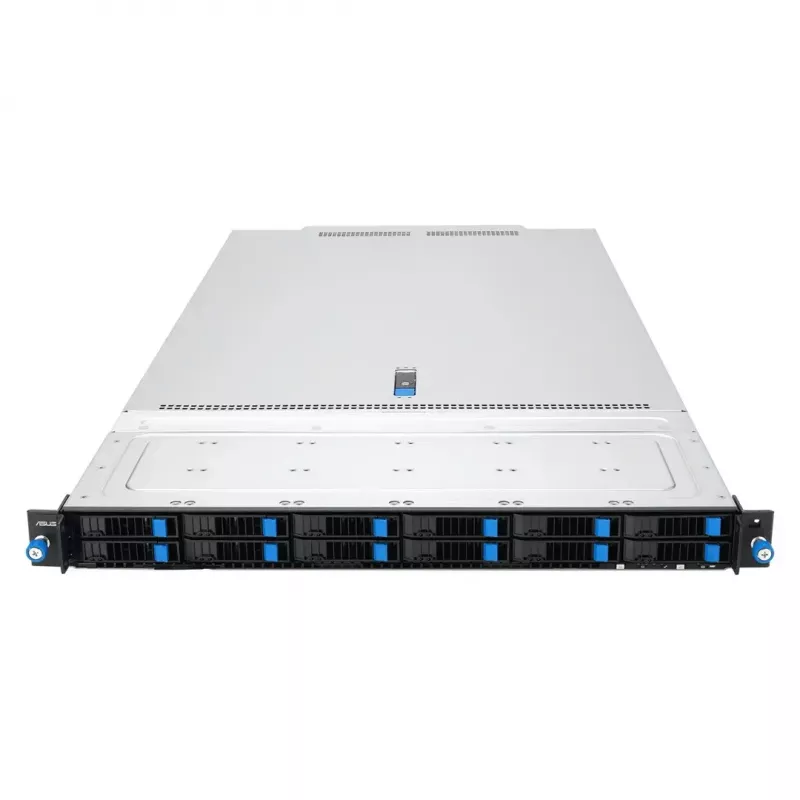 ASUS RS700A-E13-RS12U LGA 6096P Rack (1U) Juoda, Sidabrinė