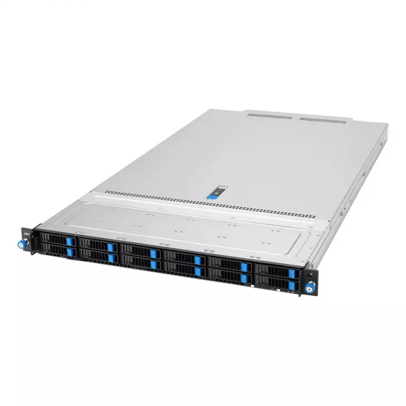 ASUS RS700A-E13-RS12U LGA 6096P Rack (1U) Juoda, Sidabrinė