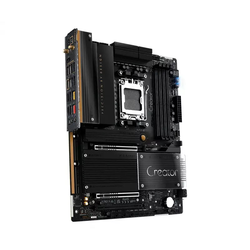 Pagrindinė plokštė ASRock X870 Taichi Creator ATX — AMD X870, lizdas AM5, DDR5, 4 DIMM, 256 GB, 10 Gb Ethernet, Wi‑Fi 7