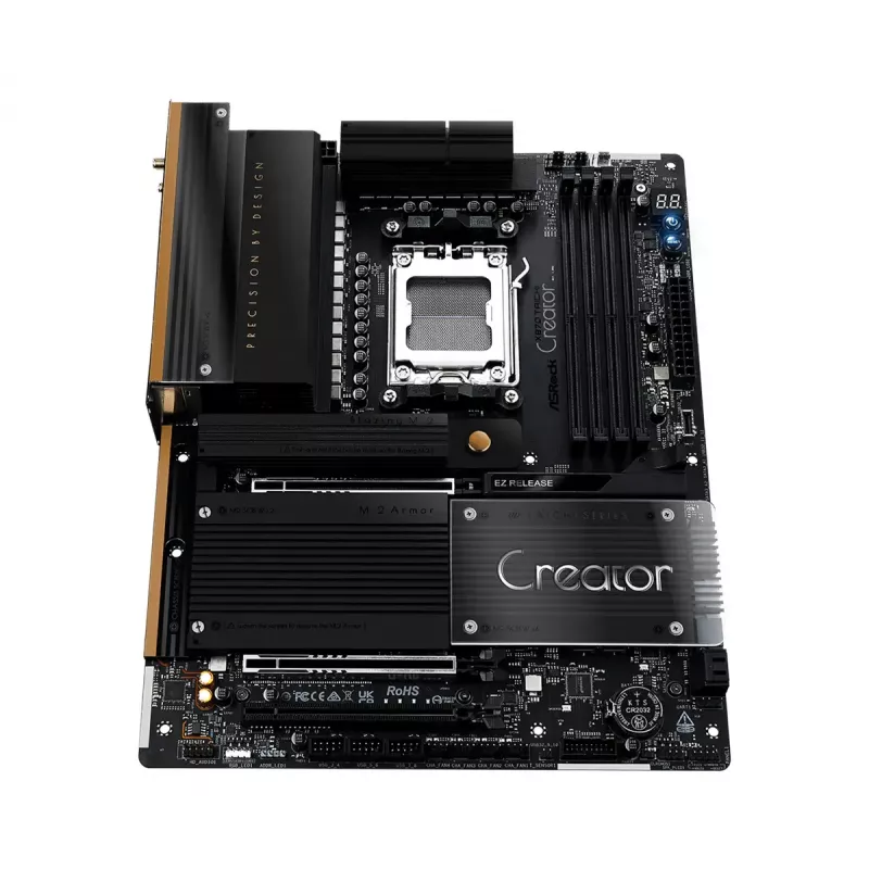 Pagrindinė plokštė ASRock X870 Taichi Creator ATX — AMD X870, lizdas AM5, DDR5, 4 DIMM, 256 GB, 10 Gb Ethernet, Wi‑Fi 7