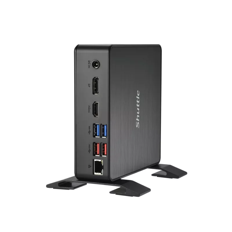 Shuttle Nano PC NC4010BAV2, Intel Celeron 7305, 8GB DDR4, 128GB M.2, 1x HDMI, 1x DP, 7x USB, 1x LAN, įsk. VESA ir stovą