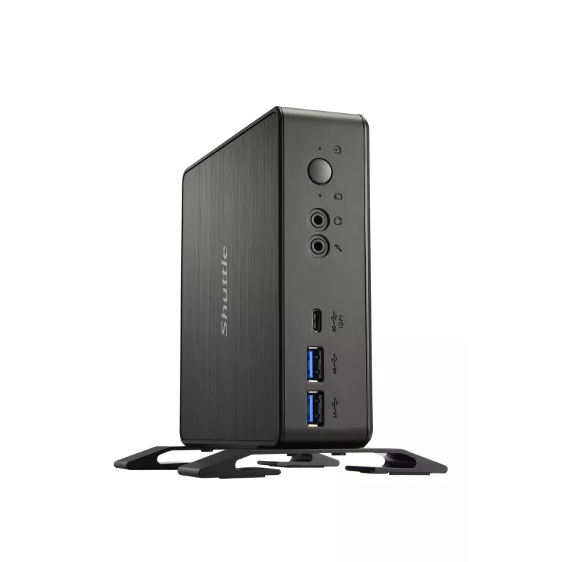 Shuttle Nano PC NC4010BAV2, Intel Celeron 7305, 8GB DDR4, 128GB M.2, 1x HDMI, 1x DP, 7x USB, 1x LAN, įsk. VESA ir stovą