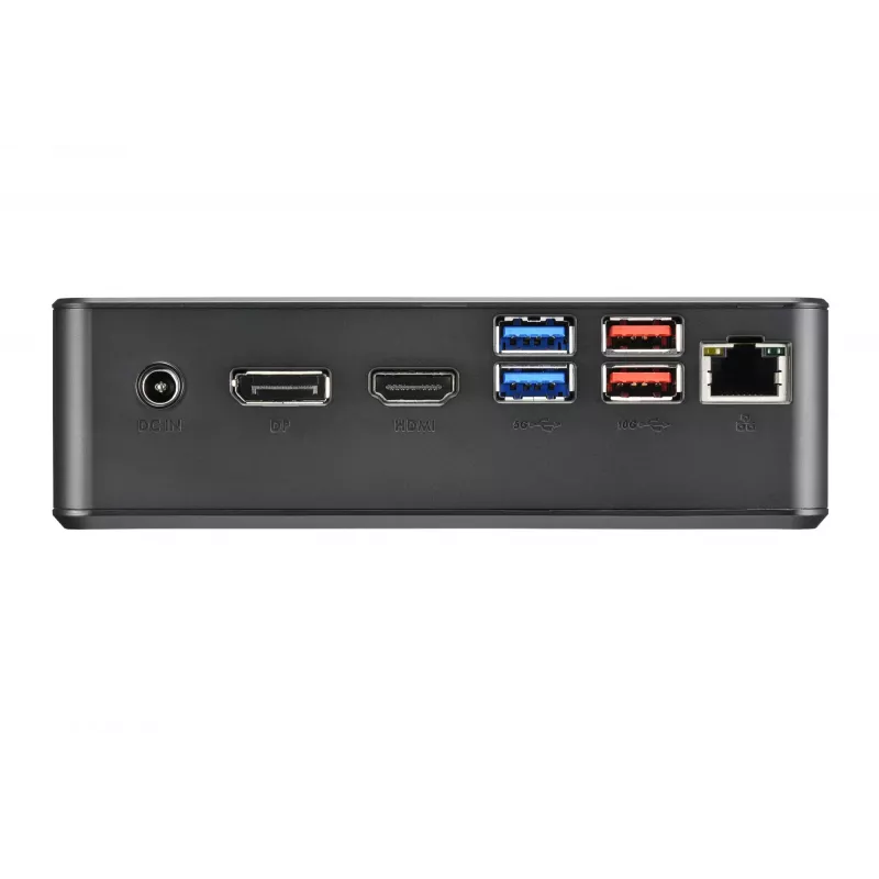 Shuttle Nano PC NC4010BAV2, Intel Celeron 7305, 8GB DDR4, 128GB M.2, 1x HDMI, 1x DP, 7x USB, 1x LAN, įsk. VESA ir stovą