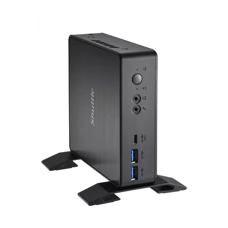 Shuttle Nano PC NC4010BAV2, Intel Celeron 7305, 8GB DDR4, 128GB M.2, 1x HDMI, 1x DP, 7x USB, 1x LAN, įsk. VESA ir stovą