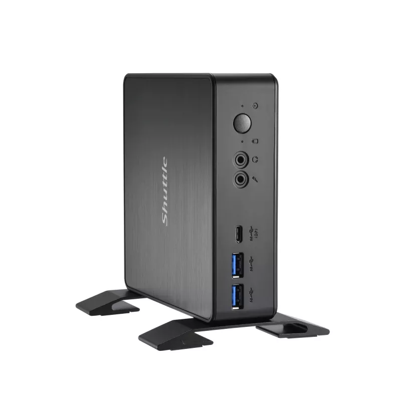 Shuttle Nano PC NC4010BAV2, Intel Celeron 7305, 8GB DDR4, 128GB M.2, 1x HDMI, 1x DP, 7x USB, 1x LAN, įsk. VESA ir stovą