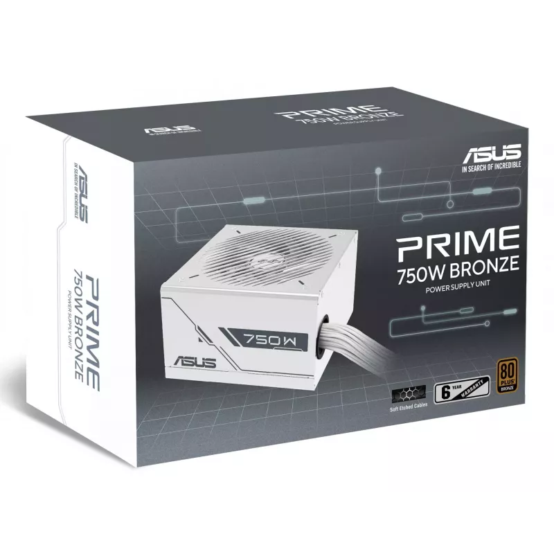 ASUS Prime 750W Bronze White Edition maitinimo blokas 20+4 kontaktų ATX ATX