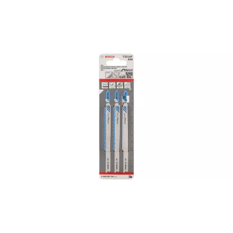 Siaurėjimo pjūklo geležtė Bosch T 321 AF Speed for Metal Bimetal 13,2 cm
