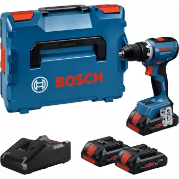 Bosch GSR 18V-65 Professional 2100 RPM raktinis griebtuvas 1,06 kg Juoda, Mėlyna