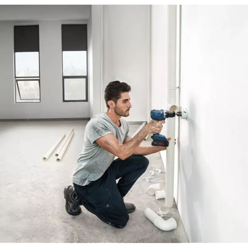 Bosch GSR 18V-65 Professional 2100 RPM raktinis griebtuvas 1,06 kg Juoda, Mėlyna
