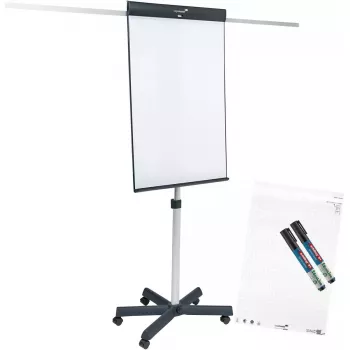 Legamaster SKETCH PRO mobilus flipchartas žvaigždės formos pagrindu, plieninis, 5 ratukai
