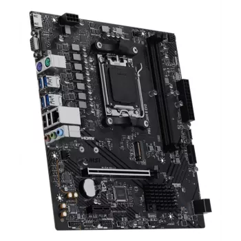 Pagrindinė plokštė MSI PRO A620AM-B EVO ATX — AMD A620A, lizdas AM5, DDR5 2× DIMM iki 128 GB, 5 Gb Ethernet, M.2 & SATA III, HDMI 2.1