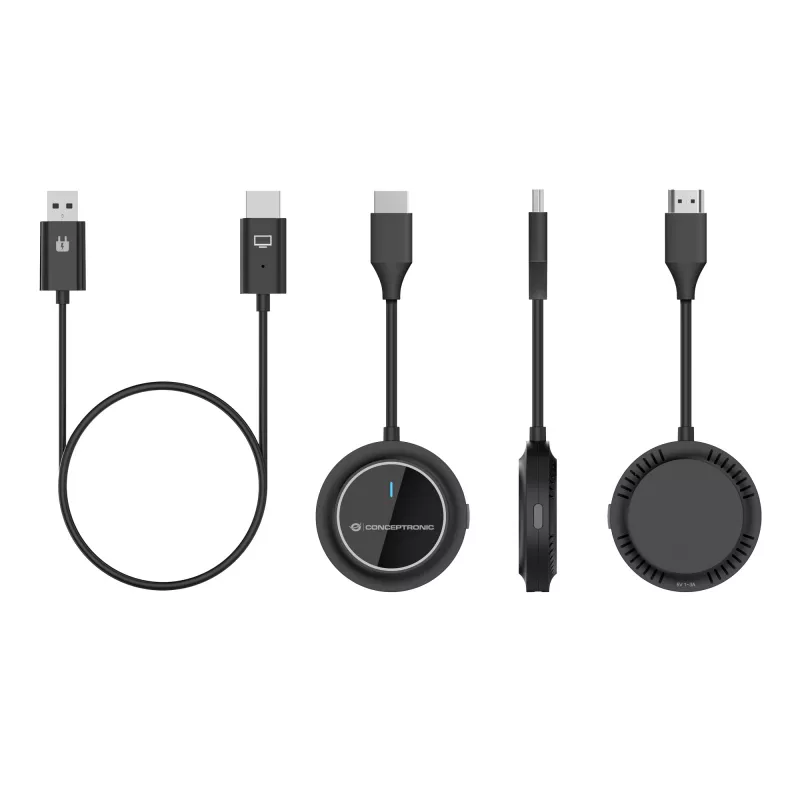 Belaidis HDMI plėtiklio rinkinys CONCEPTRONIC ATHERIC02B — USB raktas, HDMI/USB, 1080p (1920x1080), maitinamas per USB