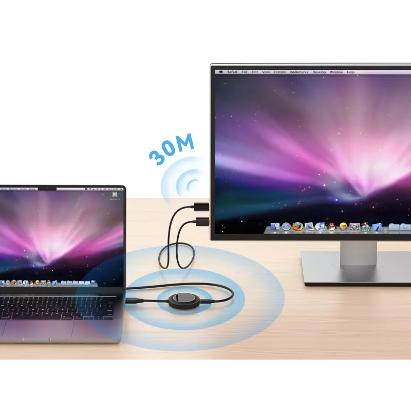 Belaidis HDMI plėtiklio rinkinys CONCEPTRONIC ATHERIC02B — USB raktas, HDMI/USB, 1080p (1920x1080), maitinamas per USB