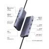 ICY BOX IB-DK4062-CPD laidinis USB 3.2 Gen 1 (3.1 Gen 1) Type-C antracito spalvos