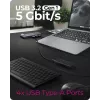 ICY BOX IB-DK4062-CPD laidinis USB 3.2 Gen 1 (3.1 Gen 1) Type-C antracito spalvos