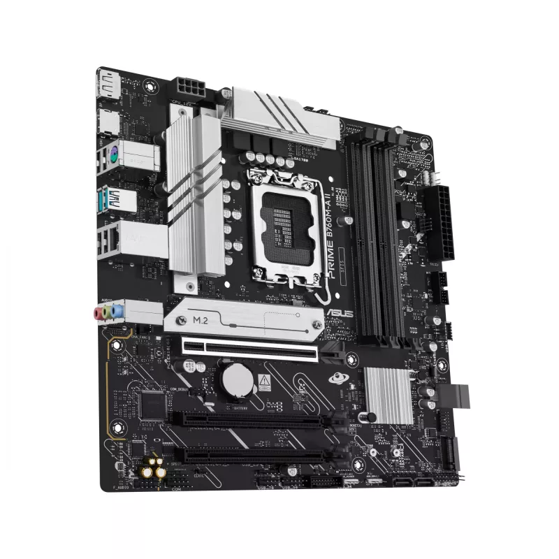 Motininė plokštė ASUS PRIME B760M-A II-CSM — Intel B760, LGA1700, microATX, DDR5, iki 256 GB, M.2/PCIe 4.0/SATA III, 2,5Gb Ethernet