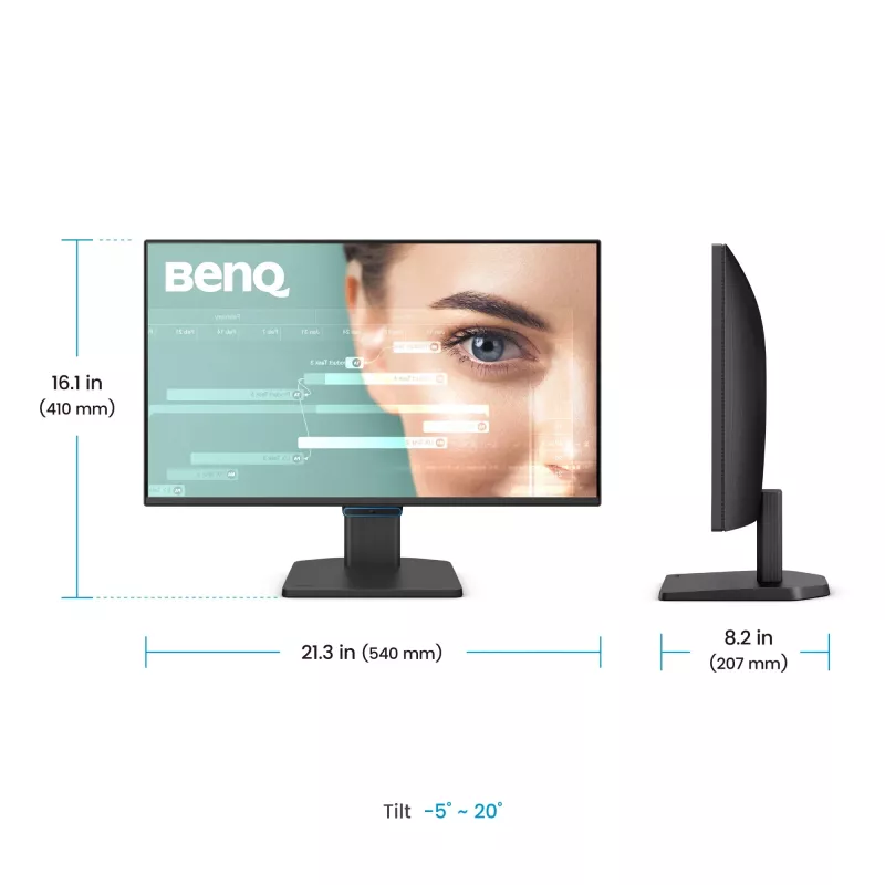 Kompiuterio monitorius BenQ GW2490C 23,8 col. (60,5 cm) Full HD 1920×1080 5 ms 178° VESA juodas su garsiakalbiais