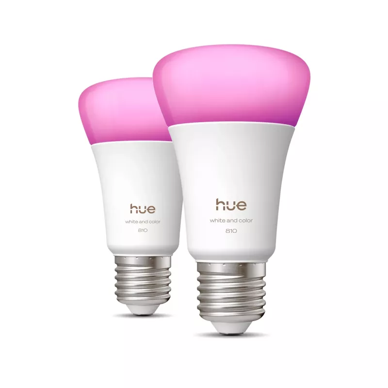 Philips Hue Baltos ir spalvotos atmosferos A60 – E27 išmanioji lemputė – 810