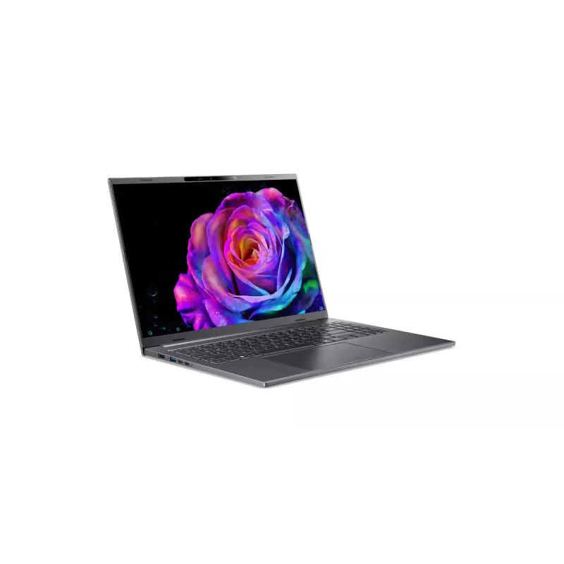 Nešiojamas kompiuteris Acer Aspire 16 AI A16-61M-R473 — 16 colių WUXGA+ ekranas, AMD Ryzen AI 5 330 3,4 GHz, 16 GB LPDDR5x, 512 GB SSD, Windows 11 Home, pilka