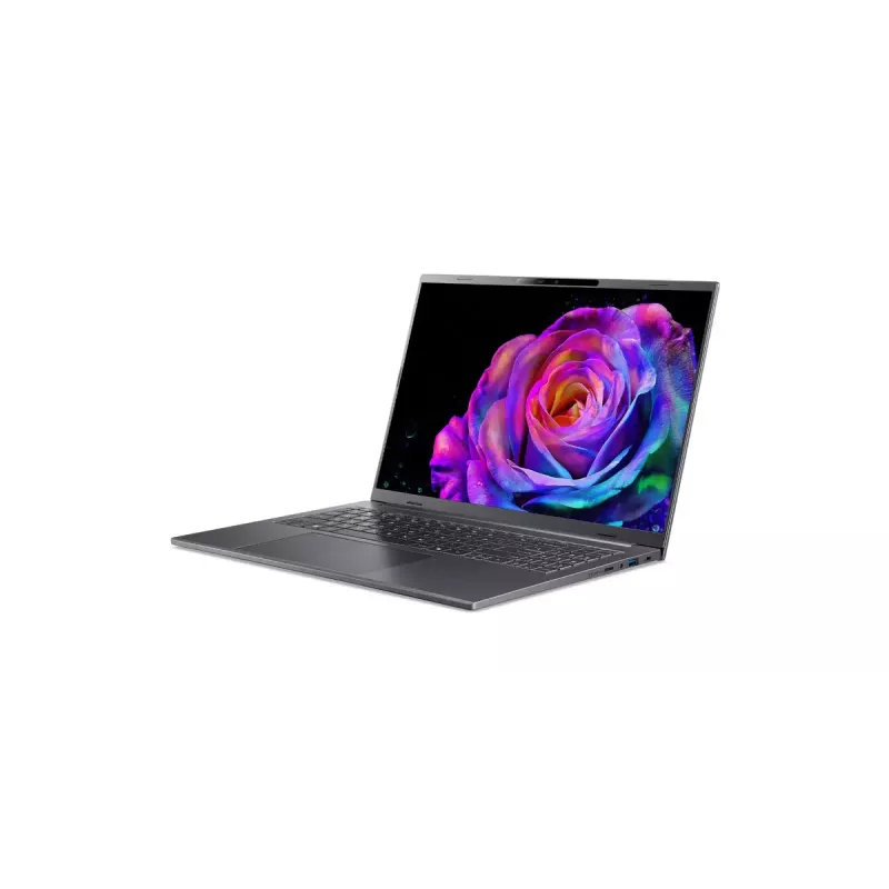 Nešiojamas kompiuteris Acer Aspire 16 AI A16-61M-R473 — 16 colių WUXGA+ ekranas, AMD Ryzen AI 5 330 3,4 GHz, 16 GB LPDDR5x, 512 GB SSD, Windows 11 Home, pilka