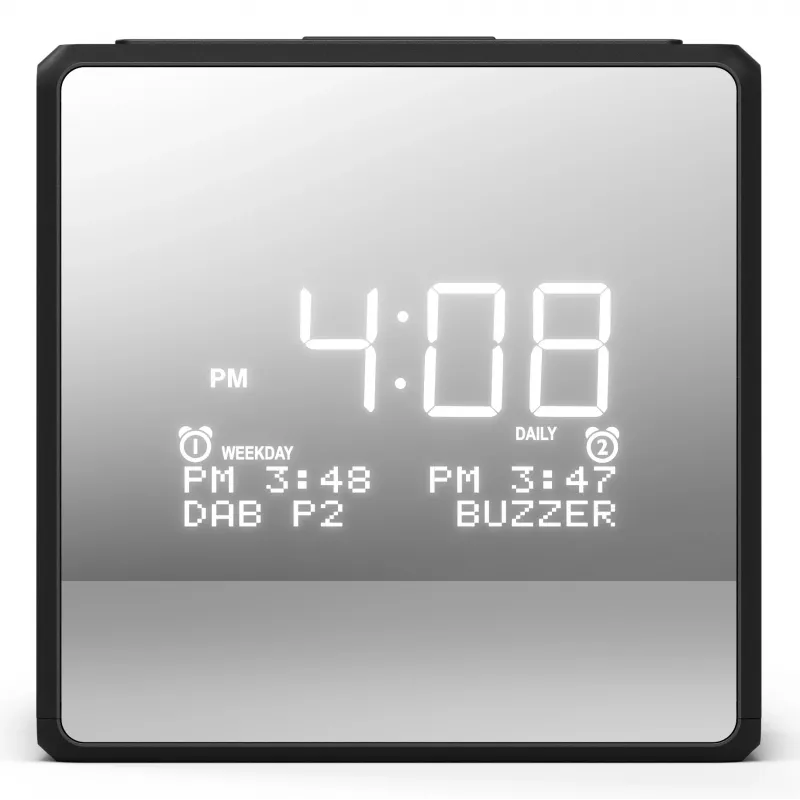 Skaitmeninis žadintuvas Philips TAR4600/10 juodas LCD maitinamas iš tinklo / baterijų