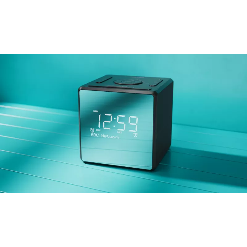 Skaitmeninis žadintuvas Philips TAR4600/10 juodas LCD maitinamas iš tinklo / baterijų